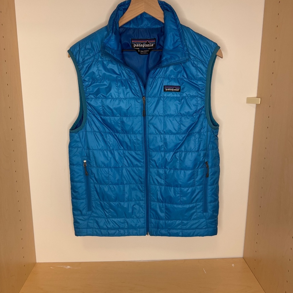 FLAWLESS Patagonia Nano Puff Vest Blue STY84240 Men’s Small - Picture 2 of 6